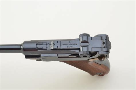 Model 190629 Swiss Luger In 30 Caliber With Waffenfabrik Bern