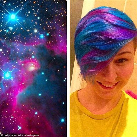 Galaxy Hair Trend Sees Locks Dyed In Deep Purples And Blues Galaxy