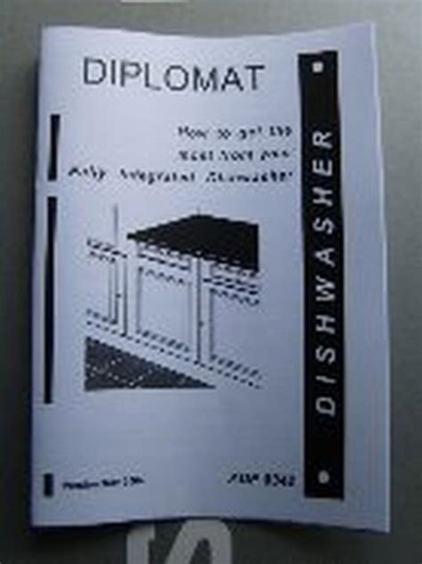 Diplomat Dishwasher INSTRUCTION MANUAL INSMANADP8342