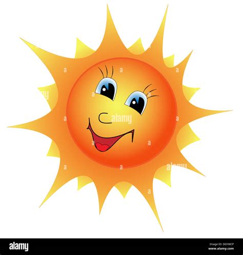 Cartoon Sun Stock Photo Alamy