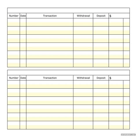 Printable Forms With Columns