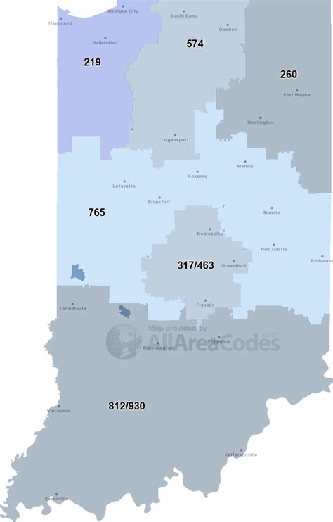 260 Area Code Location Map Time Zone And Phone Lookup