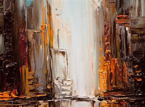 Modern Artwork Thumbnail City Painting Cityscape Painting Abstract