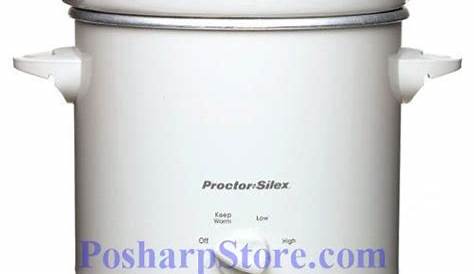 proctor silex slow cooker manual