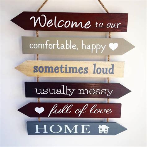 Welcome To Our Home Sign By The Alphabet T Shop