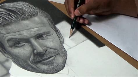 Drawing David Beckham Realistic Pencil Drawing Youtube