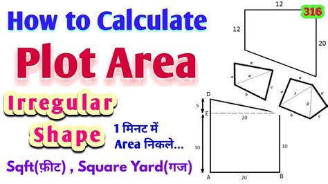 Irregular Shape Plot Area Calculation How To Calculate Irregular