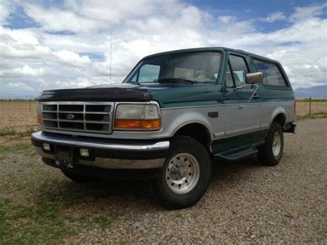 Purchase Used 1996 Ford Bronco Xlt Sport Sport Utility 2 Door 58l In