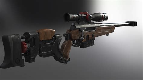 Artstation Sci Fi Sniper Rifle