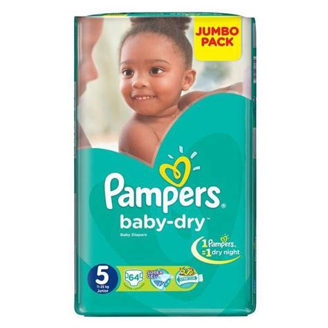 Buy Pampers Active Baby Dry Diapers 11 25kg Size 5 Jumbo 64pc Online In
