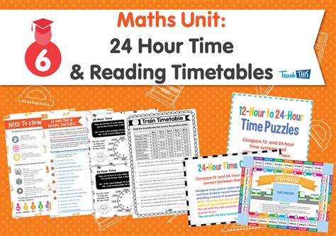 Maths Unit 24 Hour Time And Reading Timetables Teacher Resources And