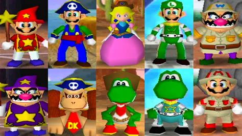 Mario Party 2 All Character Costumes Duel Minigames Youtube