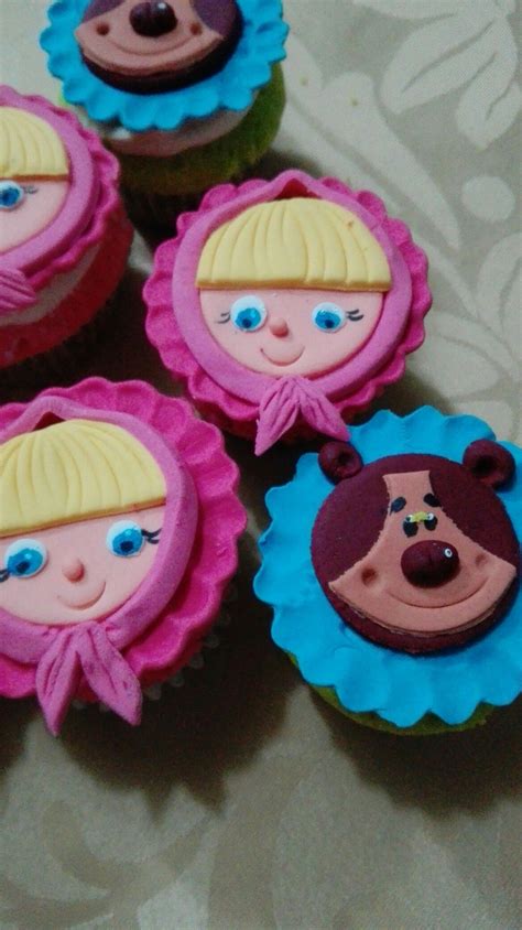Cupcakes Masha Y El Oso Bear Birthday Girl Birthday Birthday Parties Birthday Cake Masha And
