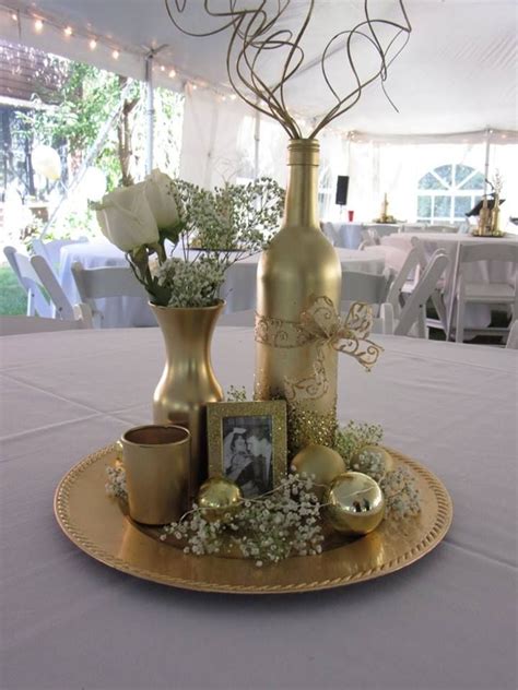 50th Anniversary Party Centerpiece By Tara Bodas De Oro Ideas