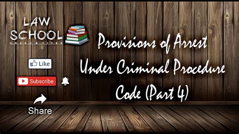 Provisions Of Arrest Under Criminal Procedure Code Part YouTube