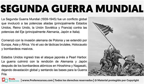 Resumen De La Segunda Guerra Mundial