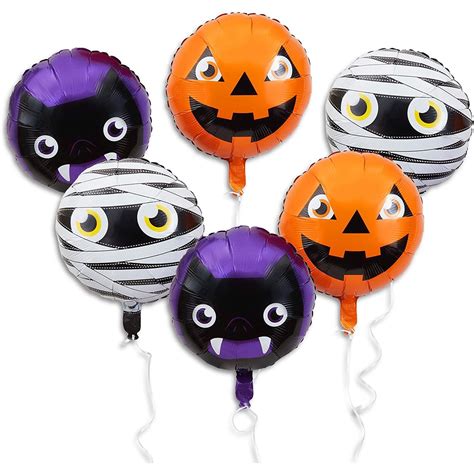 Halloween Foil Balloons 13 X 8 Inches 15 Pack