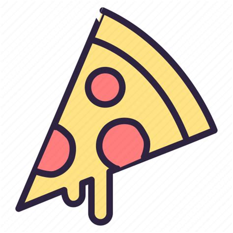 Cheese Pizza Fastfood Food Pizza Pizza Delivery Icon