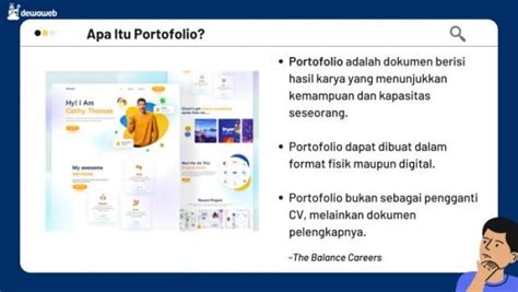 Apa Itu Portofolio Manfaatnya Contoh Dan Bedanya Dengan CV