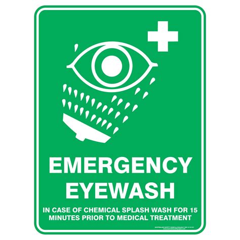 Emergency Eye Wash Discount Safety Signs New Zealand