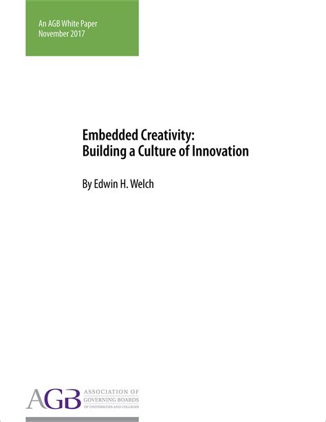 Embedded Creativity Building A Culture Of Innovation Agb