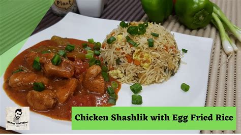Chicken Shashlik With Egg Fried Rice Cooking With Ahsan Youtube