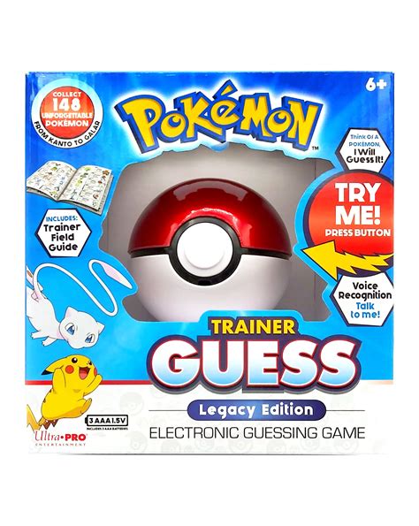 Pokemon Trainer Guess Legacys Edition Toy I Will Guess It Electronic