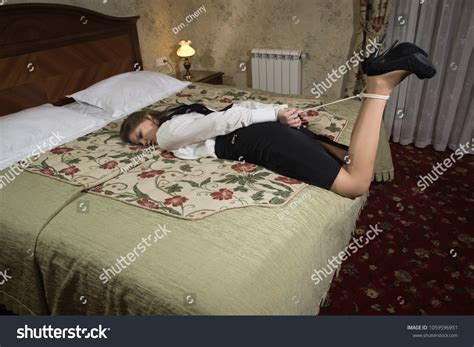 Crime Scene Hostage Woman Tied Hands Stockfoto 1059596951 Shutterstock
