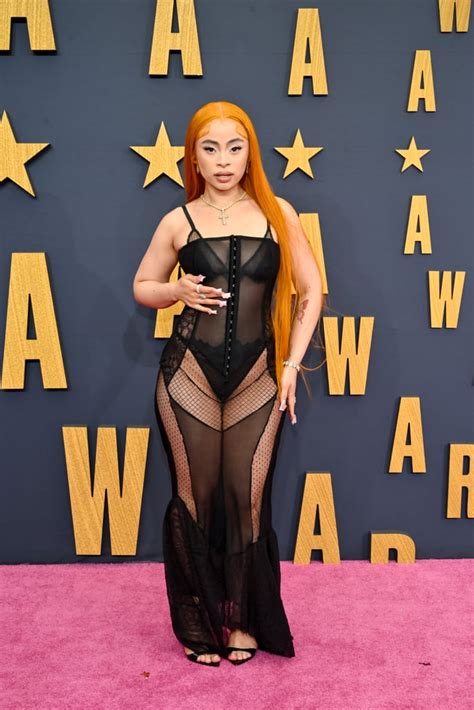 Ice Spice At The 2023 BET Awards Naked Dress Trend At The 2023 BET