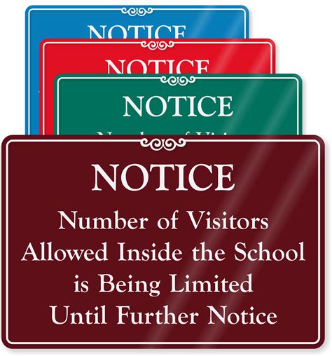 No. Of Visitors Allowed Inside School Is Being Limited ...