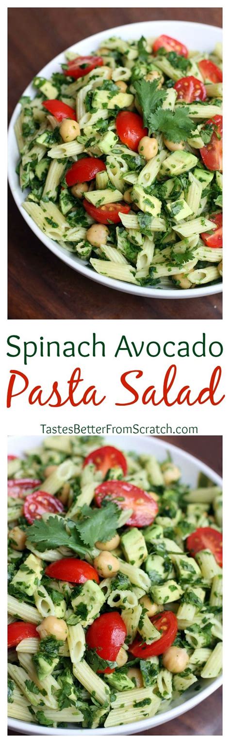 Spinach Avocado Salad Recipe Avocado Pasta Pasta Dishes Food Recipes