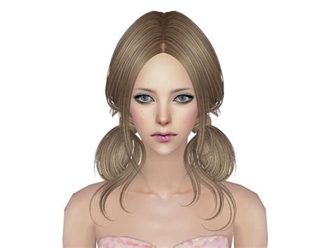 The Sims Resource Skysims Hair 172 Brown1
