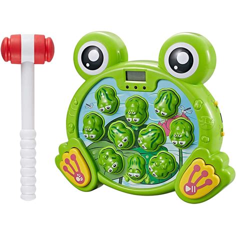 Frog Playing Gopher Toysinteractive Whack A Frog Gamelearning Active