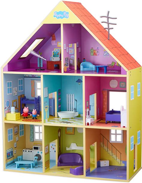 Peppa Pig Co07004 Wooden Playhouse Multicoloured Uk Toys