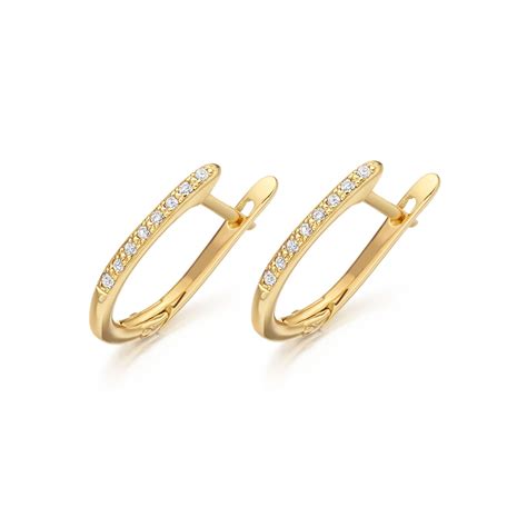 Our lever back earring are available in 14k and 18k white gold, yellow gold, rose gold, sterling silver, platinum, and palladium. Yellow Gold Diamond Leverback Earrings | Winterson