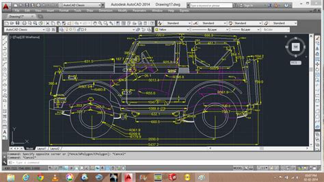 Auto Cad Autocad 2d Car Drawing With Dimensions Vrogue