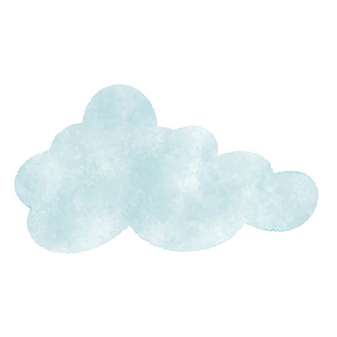 Hand Drawn Clouds Png Transparent Hand Drawn Watercolor Blue Cloud