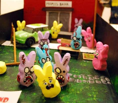 So Sweet 10 Horrific Dioramas Made With Peeps Riot Daily