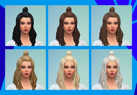 Sims 4 Dyed Hair Cc