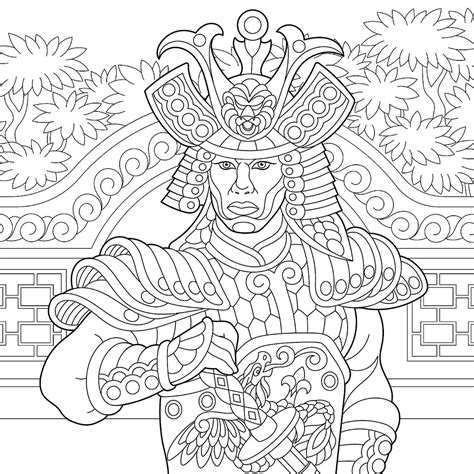 Japanese Design Coloring Pages