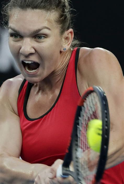 The tournament consisted of events for professional players in singles, doubles and mixed doubles play. SIMONA HALEP at Australian Open Tennis Tournament Final in ...