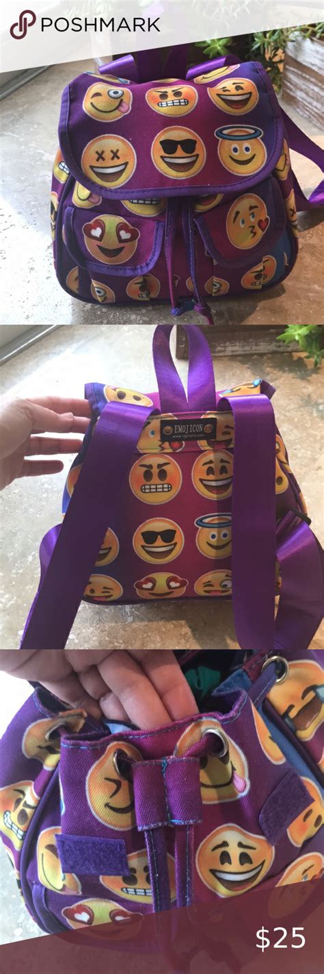 Toptrenz Emoji Backpack In 2020 Tween Backpacks Emoji