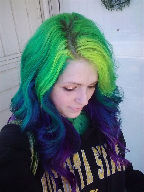 The most common blue green purple material is metal. 17 Best images about Crazy Hair color... on Pinterest ...