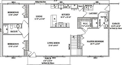 Jamestown Iii By Wardcraft Homes Ranch Floorplan