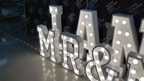 Acrylic Signs 3ft 4ft Led Marquee Letter Lights Battery Light Up