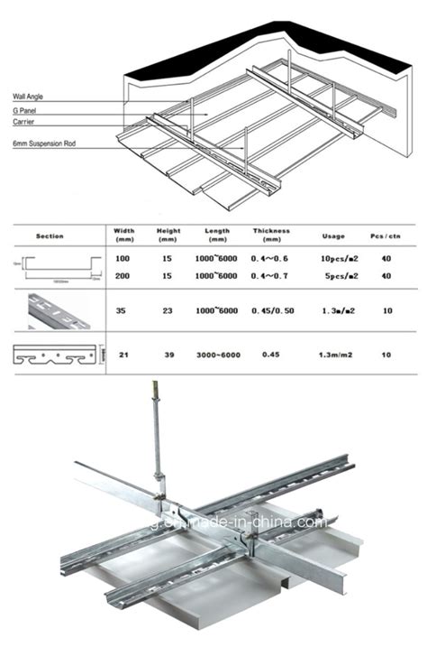 Expanded metal ceilings from page 76. China Metal Decorative Aluminum G Strip Linear Suspended ...