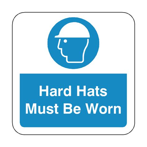 Hard Hats Must Be Worn Floor Graphics Sticker Safety Uk