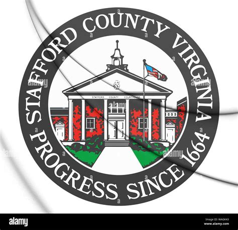 3d Seal Of Stafford County Virginia Usa 3d Illustration Stock Photo