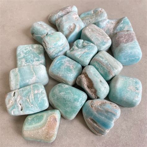 Blue Aragonite Tumbled Stones 350g Chakra Wholesale