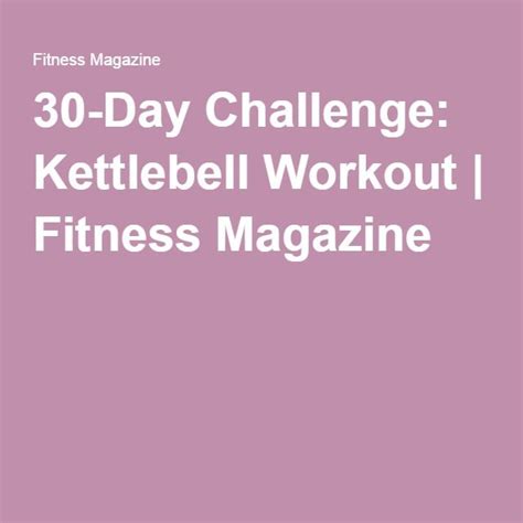 Meredith Kettlebell Workout Kettlebell 30 Day Challenge